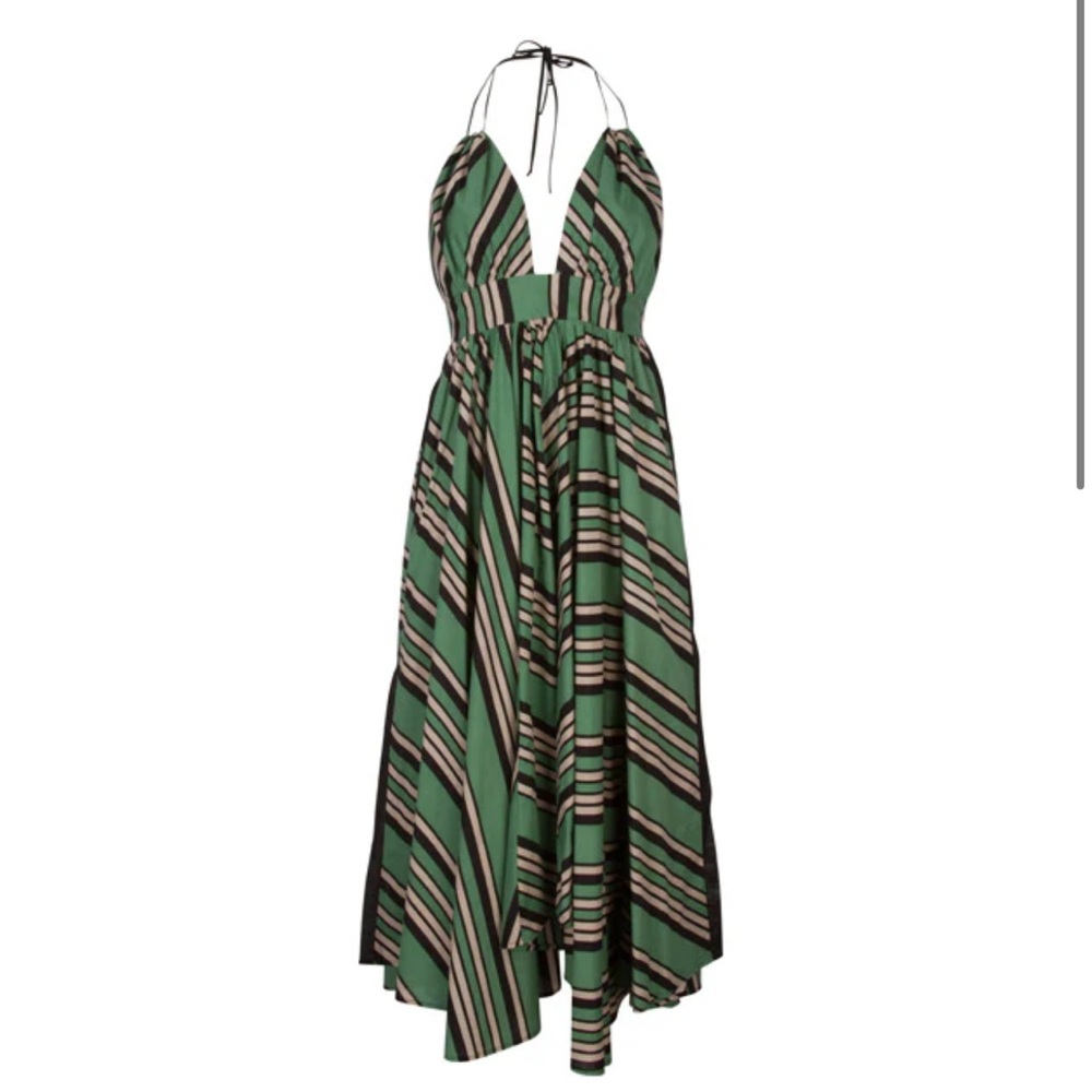 LE SWIM 
Hampton Dress Mint Julep Stripe Sz. M